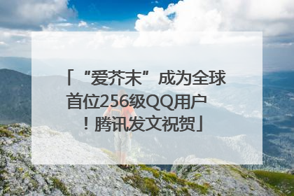 “爱芥末”成为全球首位256级QQ用户！腾讯发文祝贺