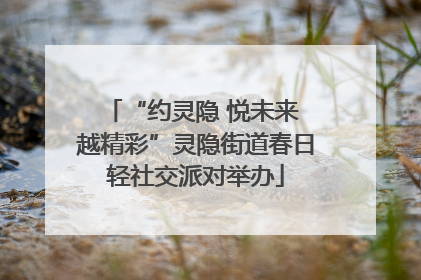 “约灵隐 悦未来 越精彩”灵隐街道春日轻社交派对举办