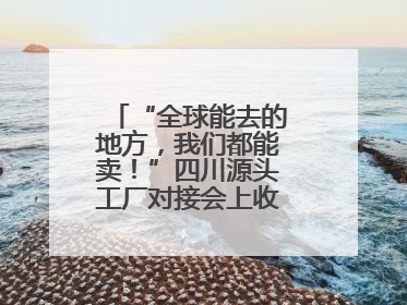 “全球能去的地方，我们都能卖！”四川源头工厂对接会上收获海量意向