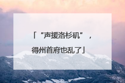 “声援洛杉矶”，得州首府也乱了