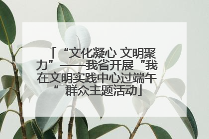 “文化凝心 文明聚力”——我省开展“我在文明实践中心过端午”群众主题活动