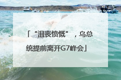 “沮丧愤慨”，乌总统提前离开G7峰会