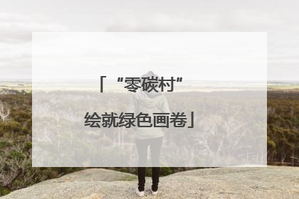 “零碳村” 绘就绿色画卷