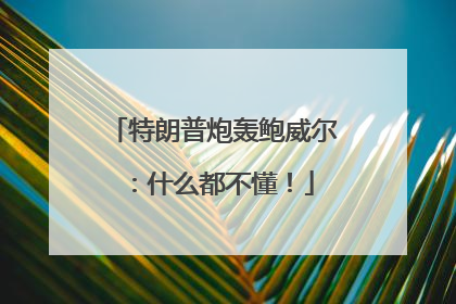 特朗普炮轰鲍威尔：什么都不懂！
