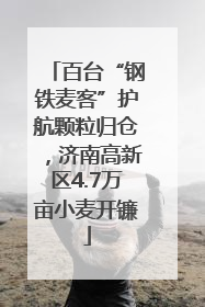 百台“钢铁麦客”护航颗粒归仓，济南高新区4.7万亩小麦开镰