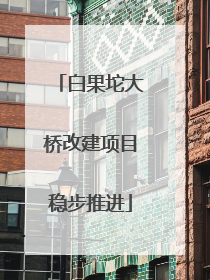 白果坨大桥改建项目稳步推进
