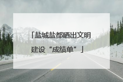 盐城盐都晒出文明建设“成绩单”