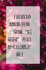 省道103焕新升级：泉城“后花园”开启梦幻公路之旅