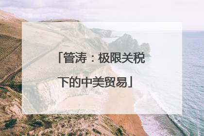 管涛：极限关税下的中美贸易