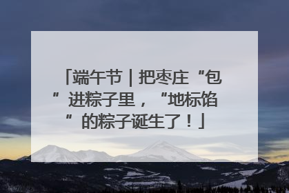 端午节｜把枣庄“包”进粽子里，“地标馅”的粽子诞生了！