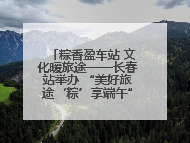 粽香盈车站 文化暖旅途——长春站举办 “美好旅途‘粽’享端午”主题活动