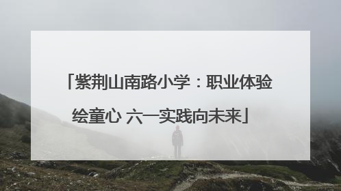 紫荆山南路小学：职业体验绘童心 六一实践向未来