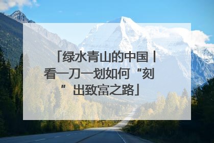 绿水青山的中国丨看一刀一划如何“刻”出致富之路