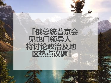 俄总统普京会见也门领导人 将讨论政治及地区热点议题