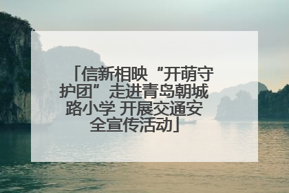 信新相映“开萌守护团”走进青岛朝城路小学 开展交通安全宣传活动