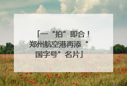 一“拍”即合！郑州航空港再添“国字号”名片