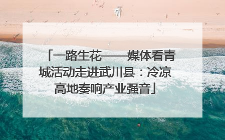 一路生花——媒体看青城活动走进武川县：冷凉高地奏响产业强音
