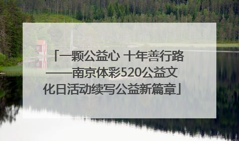 一颗公益心 十年善行路——南京体彩520公益文化日活动续写公益新篇章