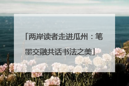两岸读者走进瓜州：笔墨交融共话书法之美