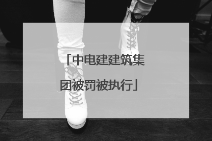 中电建建筑集团被罚被执行