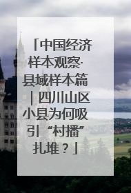 中国经济样本观察·县域样本篇｜四川山区小县为何吸引“村播”扎堆？
