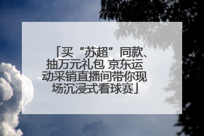 买“苏超”同款、抽万元礼包 京东运动采销直播间带你现场沉浸式看球赛