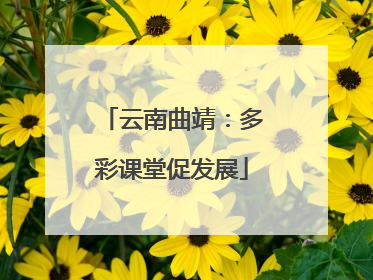 云南曲靖：多彩课堂促发展
