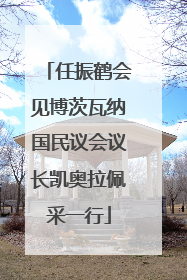 任振鹤会见博茨瓦纳国民议会议长凯奥拉佩采一行