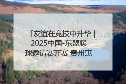 友谊在竞技中升华｜2025中国-东盟藤球邀请赛开赛 贵州惠水燃动“空中芭蕾”