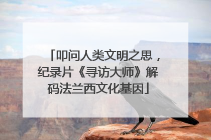 叩问人类文明之思，纪录片《寻访大师》解码法兰西文化基因