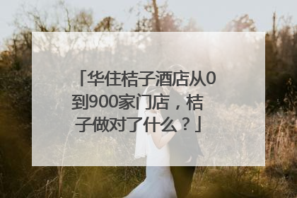 华住桔子酒店从0到900家门店，桔子做对了什么？