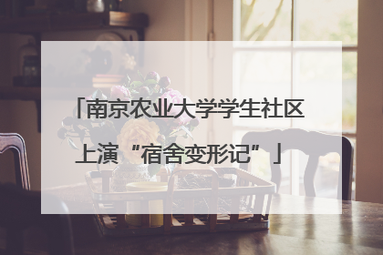 南京农业大学学生社区上演“宿舍变形记”
