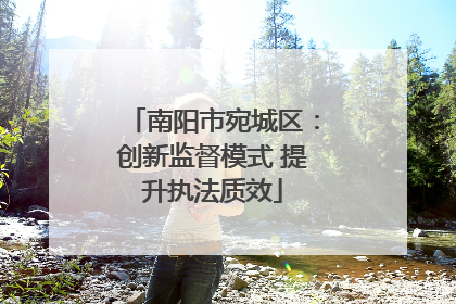 南阳市宛城区：创新监督模式 提升执法质效