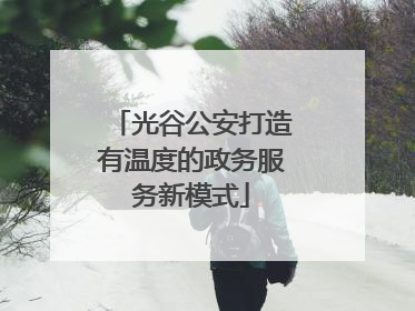 光谷公安打造有温度的政务服务新模式