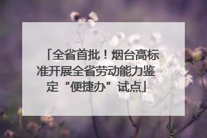 全省首批！烟台高标准开展全省劳动能力鉴定“便捷办”试点