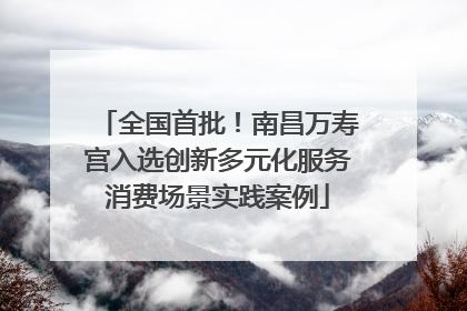 全国首批！南昌万寿宫入选创新多元化服务消费场景实践案例
