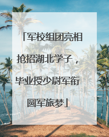 军校组团亮相抢招湖北学子，毕业授少尉军衔圆军旅梦