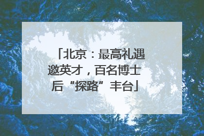 北京：最高礼遇邀英才，百名博士后“探路”丰台
