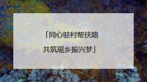 同心驻村帮扶路 共筑瑶乡振兴梦