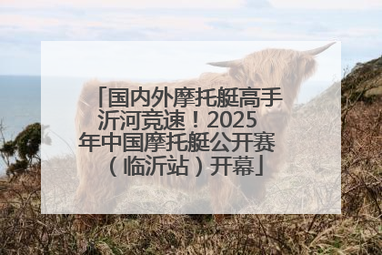 国内外摩托艇高手沂河竞速！2025年中国摩托艇公开赛（临沂站）开幕