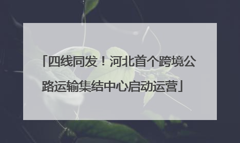 四线同发！河北首个跨境公路运输集结中心启动运营