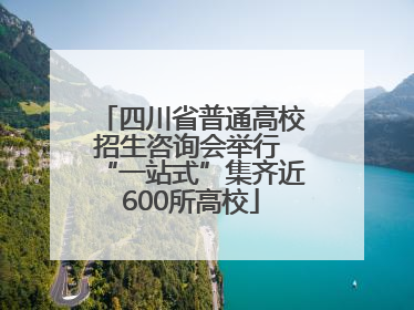 四川省普通高校招生咨询会举行 “一站式”集齐近600所高校