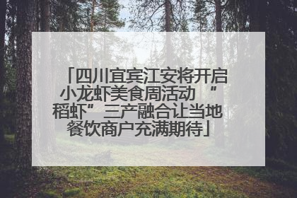 四川宜宾江安将开启小龙虾美食周活动 “稻虾”三产融合让当地餐饮商户充满期待