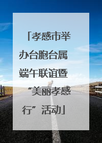 孝感市举办台胞台属端午联谊暨“美丽孝感行”活动