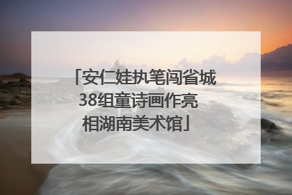 安仁娃执笔闯省城 38组童诗画作亮相湖南美术馆