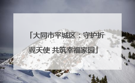 大同市平城区：守护折翼天使 共筑幸福家园