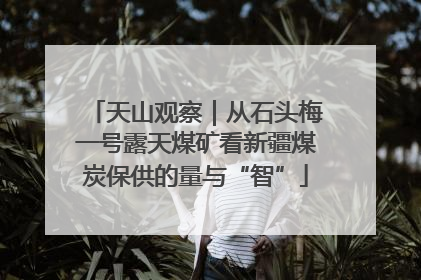 天山观察｜从石头梅一号露天煤矿看新疆煤炭保供的量与“智”