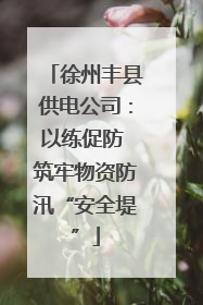 徐州丰县供电公司：以练促防 筑牢物资防汛“安全堤”