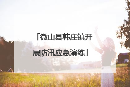 微山县韩庄镇开展防汛应急演练