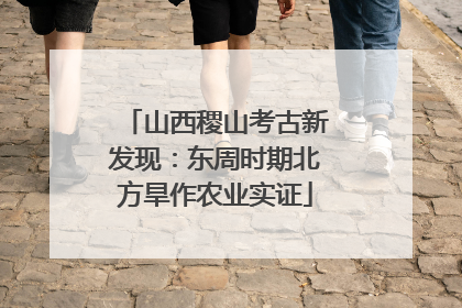 山西稷山考古新发现：东周时期北方旱作农业实证